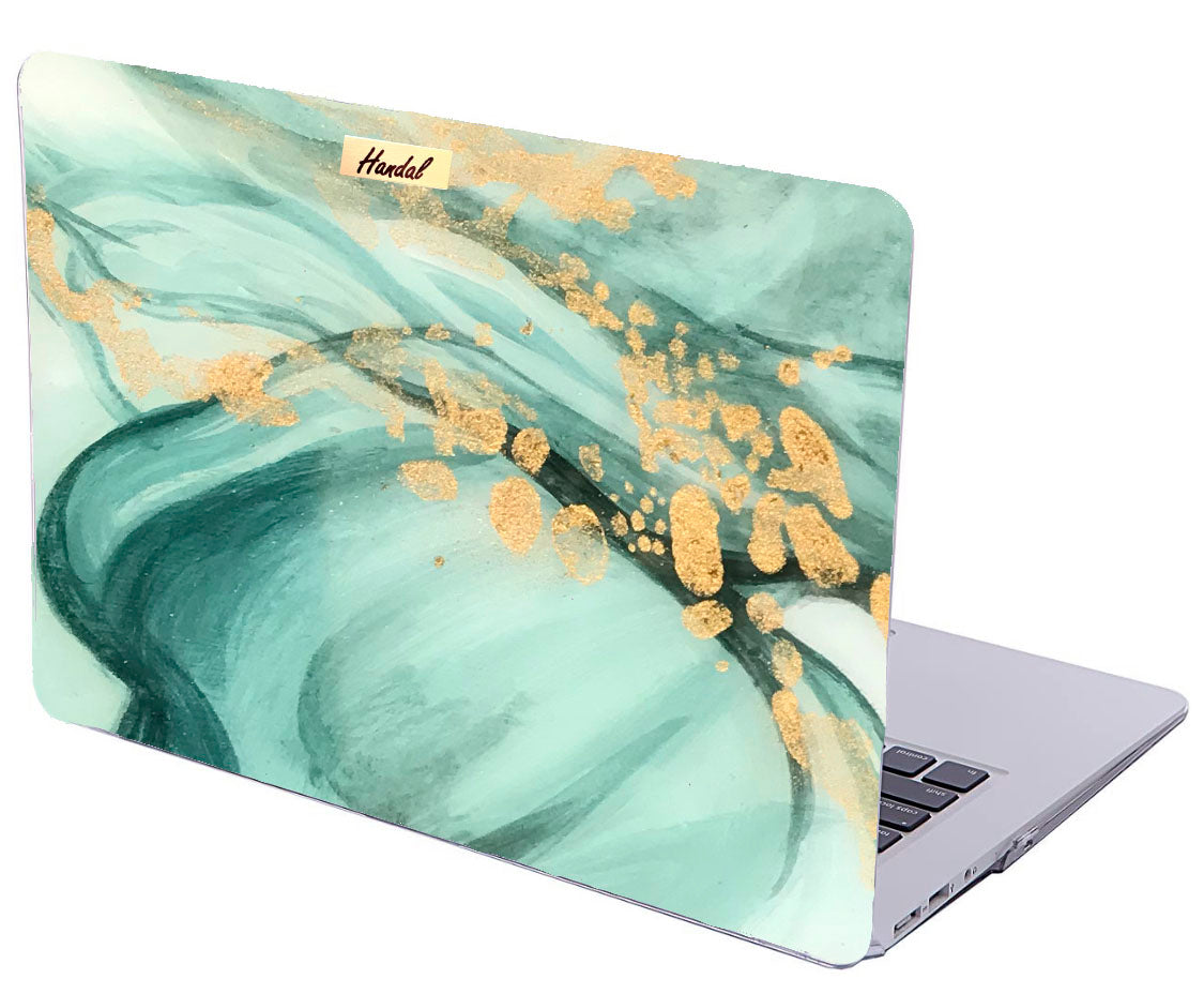 Green marble MacBook case – Handal Cases